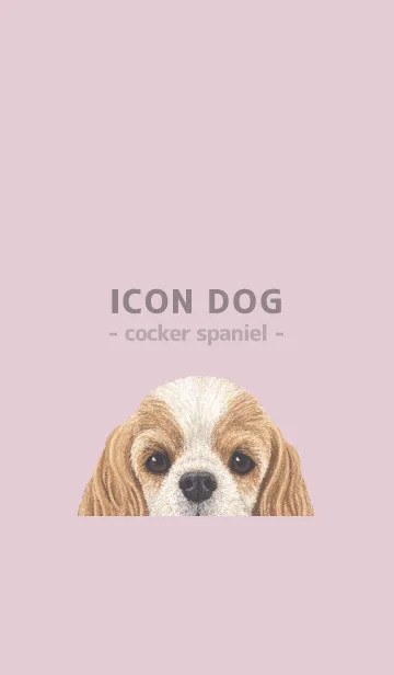 [LINE着せ替え] ICON DOG - コッカー - PASTEL PK/04の画像1