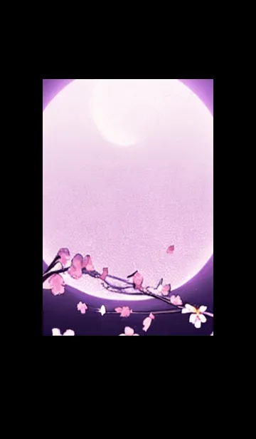 [LINE着せ替え] 月光夜桜#CJ122。の画像1
