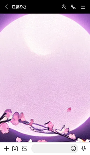 [LINE着せ替え] 月光夜桜#CJ122。の画像2