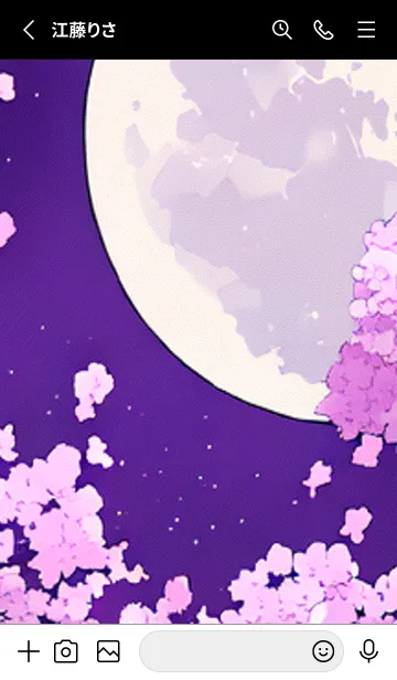 [LINE着せ替え] 月光夜桜#CK219。の画像2