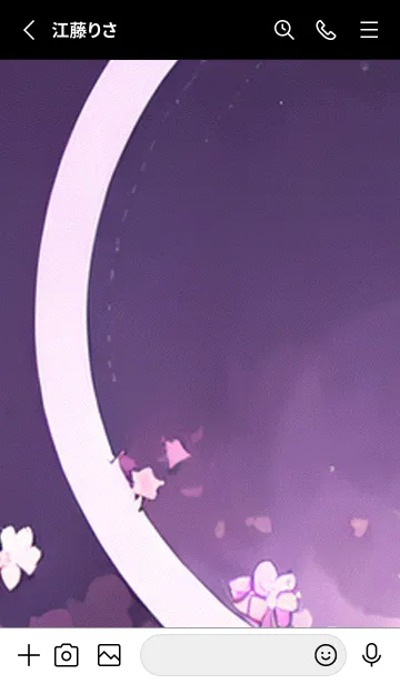 [LINE着せ替え] 月光夜桜#CK218。の画像2