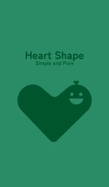 [LINE着せ替え] Heart Shape フォレストグリーンの画像1