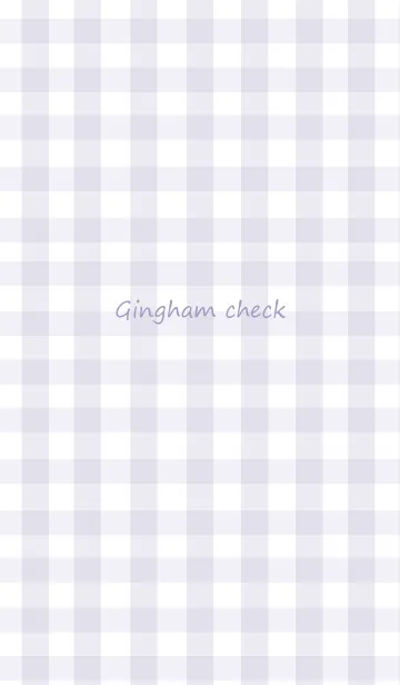[LINE着せ替え] ギンガムチェック -purple gray-の画像1