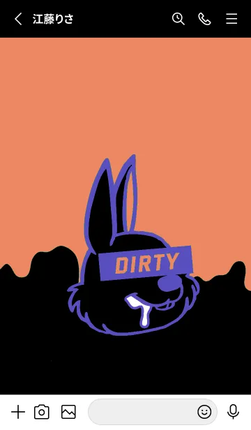 [LINE着せ替え] ダーティ ラビット 148の画像2