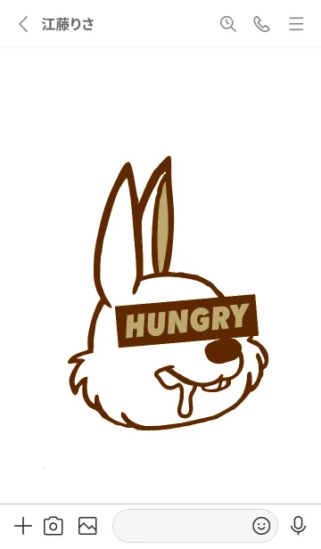 [LINE着せ替え] ハングリー.ラビット 44の画像2