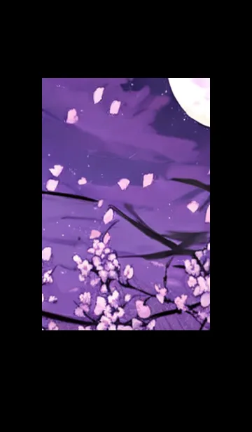[LINE着せ替え] 月光夜桜#CK210。の画像1