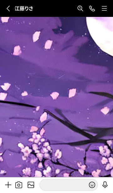 [LINE着せ替え] 月光夜桜#CK210。の画像2