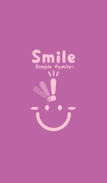 [LINE着せ替え] スマイル＆ヒラメキ 若紫の画像1