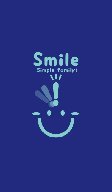 [LINE着せ替え] スマイル＆ヒラメキ Deeperual Blueの画像1