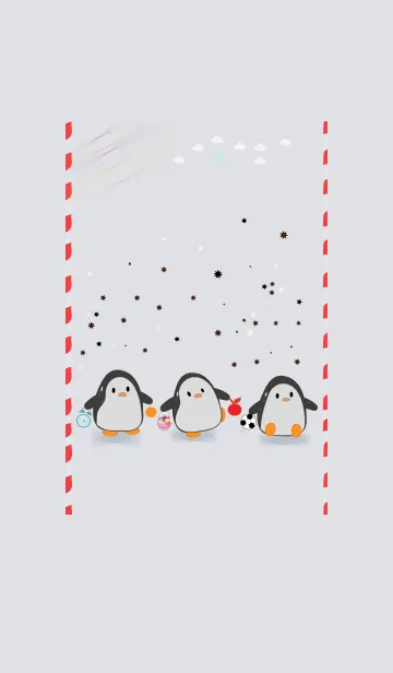 [LINE着せ替え] cute penguin 2の画像1