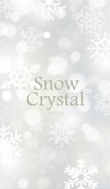 [LINE着せ替え] Snow Crystal-WHITE.MEKYM 31の画像1