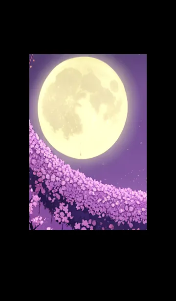 [LINE着せ替え] 月光夜桜#CM08。の画像1