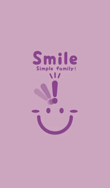 [LINE着せ替え] スマイル＆ヒラメキ 紅藤色の画像1