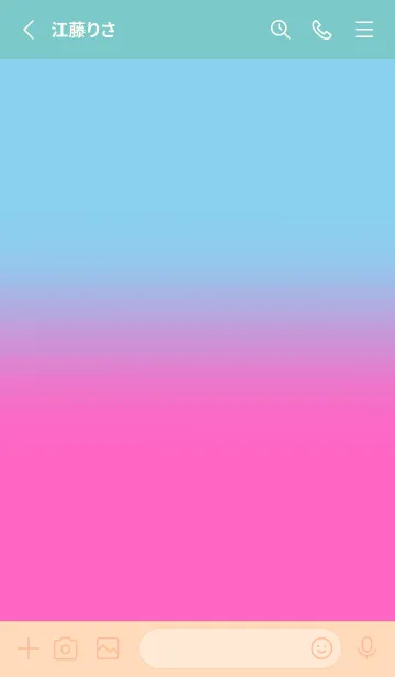 [LINE着せ替え] Rose Pink & Baby Blue V4 (JP)の画像2