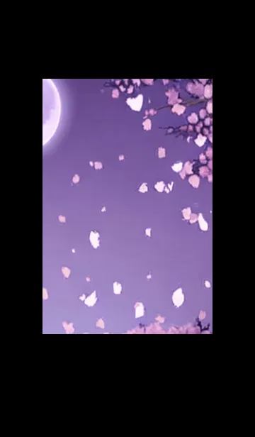 [LINE着せ替え] 月光夜桜#CM06。の画像1