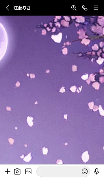 [LINE着せ替え] 月光夜桜#CM06。の画像2