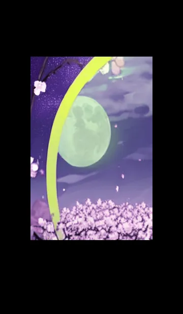 [LINE着せ替え] 月光夜桜#CM04。の画像1