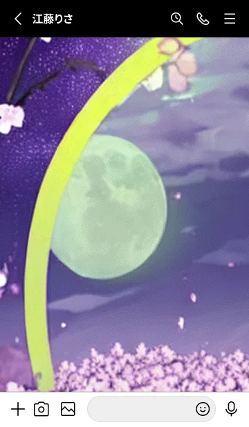 [LINE着せ替え] 月光夜桜#CM04。の画像2