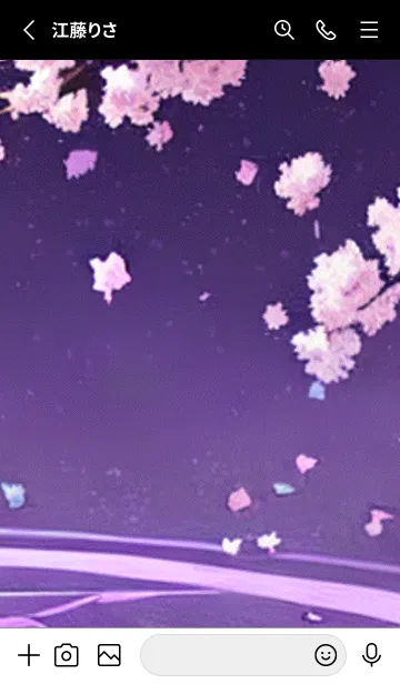 [LINE着せ替え] 月光夜桜#CM03。の画像2