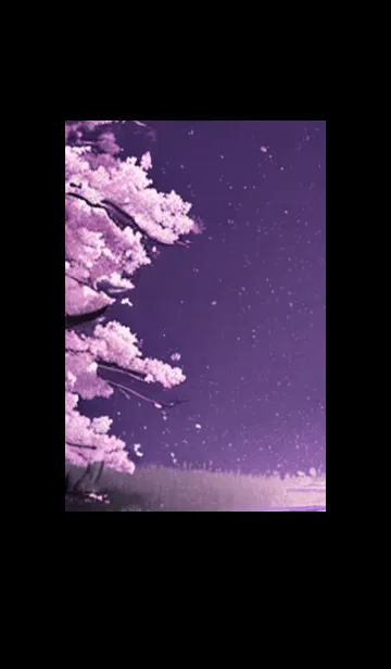 [LINE着せ替え] 月光夜桜#CM02。の画像1