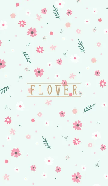 [LINE着せ替え] MANY FLOWERS GREEN 65の画像1