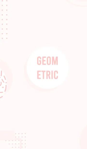 [LINE着せ替え] Simple Geometric Your Pinkの画像1
