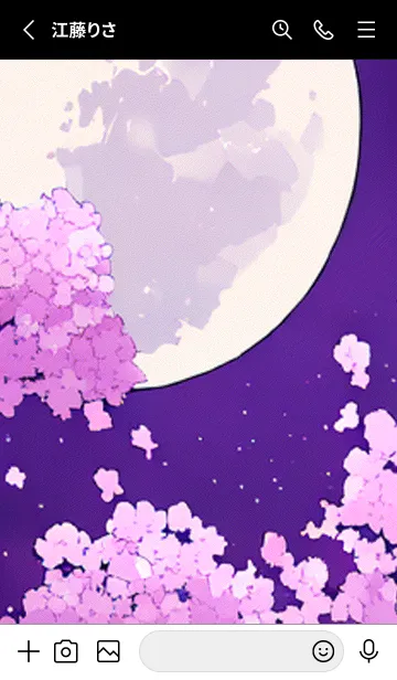 [LINE着せ替え] 月光夜桜#CK228。の画像2