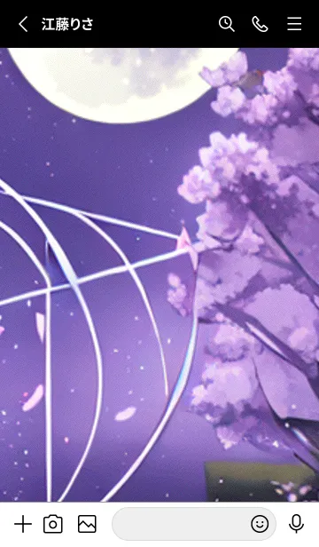 [LINE着せ替え] 月光夜桜#CK227。の画像2