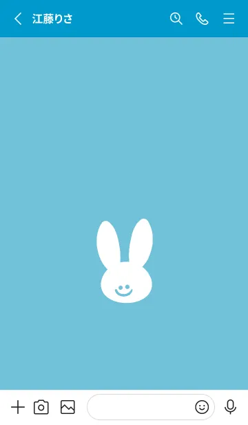 [LINE着せ替え] ホワイト ラビット 82の画像2