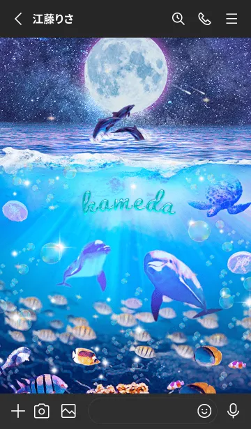 [LINE着せ替え] 生命の惑星✨かめだの祝福【修正版】の画像2