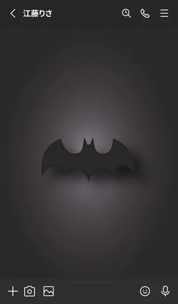 [LINE着せ替え] matte black bat 61の画像2
