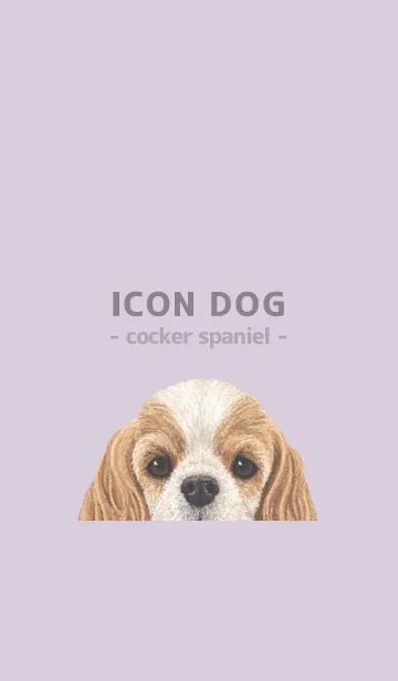 [LINE着せ替え] ICON DOG - コッカー - PASTEL PL/04の画像1