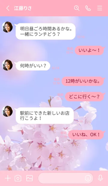 [LINE着せ替え] SakuraBokeh 1の画像3