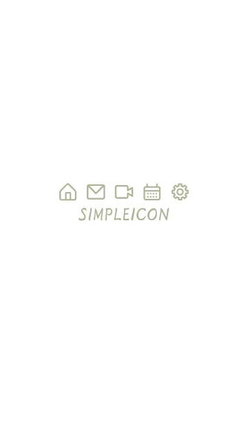 SIMPLE ICON -WHITE- 10の着せ替えメイン画像