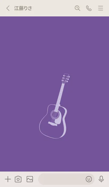 [LINE着せ替え] GUITAR COLOR 江戸紫の画像2