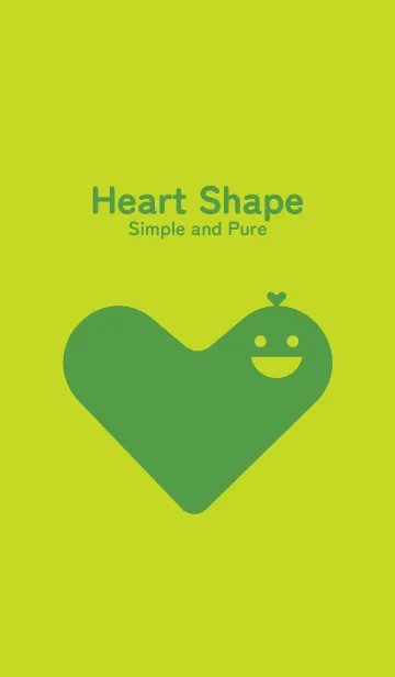 [LINE着せ替え] Heart Shape 若草色の画像1