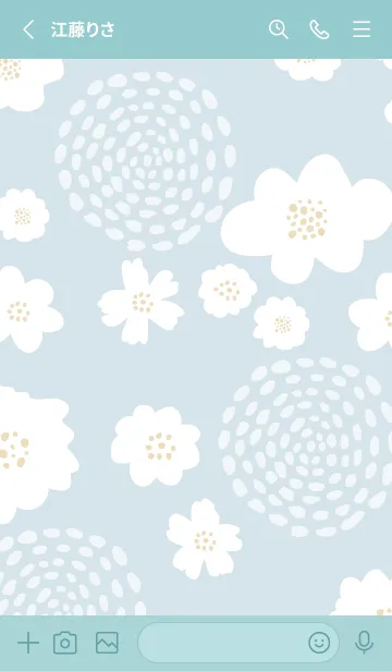 [LINE着せ替え] 北欧 花 点19の画像2