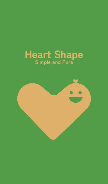 [LINE着せ替え] Heart Shape メドーグリーンの画像1