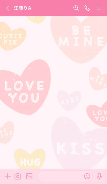 [LINE着せ替え] Wonderful pastel heart 2の画像2