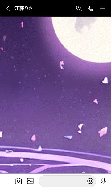 [LINE着せ替え] 月光夜桜#CM024。の画像2