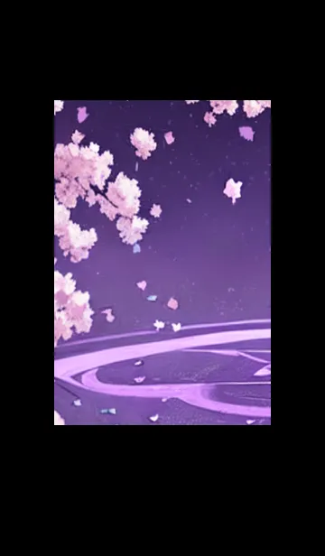 [LINE着せ替え] 月光夜桜#CM021。の画像1