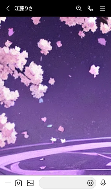 [LINE着せ替え] 月光夜桜#CM021。の画像2