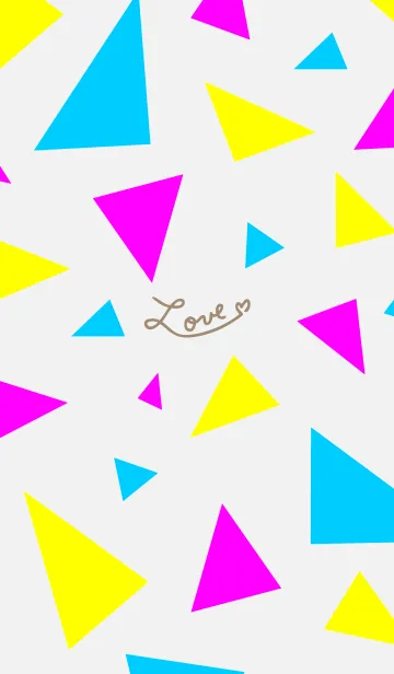 [LINE着せ替え] 3色三角14の画像1