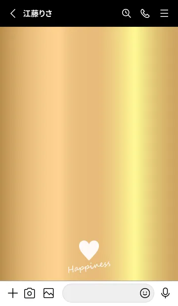 [LINE着せ替え] Small Heart *GOLD 13*の画像2