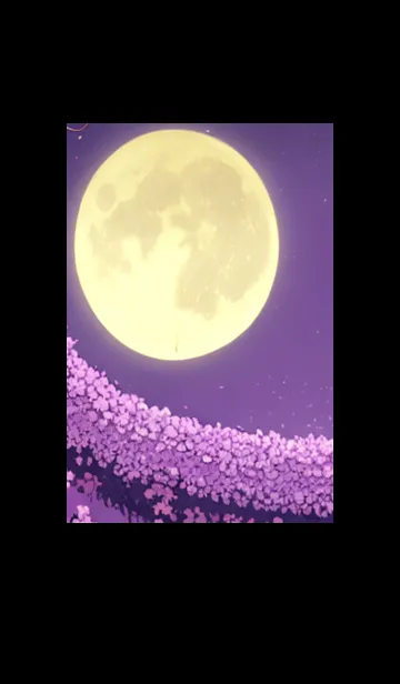 [LINE着せ替え] 月光夜桜#CM017。の画像1