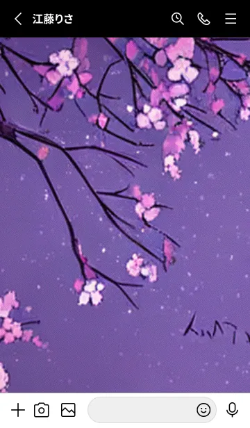 [LINE着せ替え] 月光夜桜#CM016。の画像2