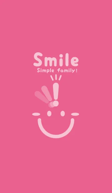 [LINE着せ替え] スマイル＆ヒラメキ ローズレッドの画像1