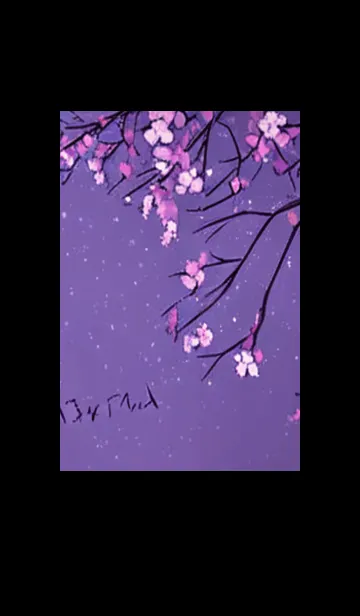 [LINE着せ替え] 月光夜桜#CM015。の画像1