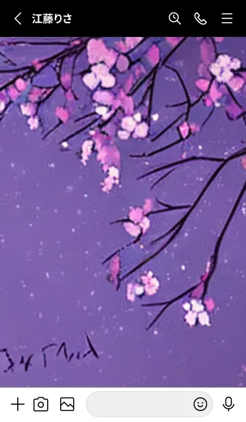 [LINE着せ替え] 月光夜桜#CM015。の画像2