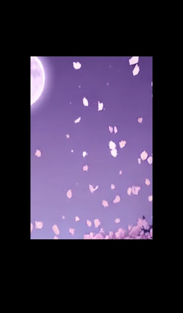 [LINE着せ替え] 月光夜桜#CM011。の画像1